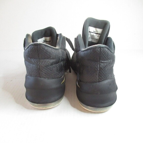 Men's Nike Air Max Infuriate 2 Mid Black Gold Basketball AA7066-002 Size 8 - Picture 4 of 7